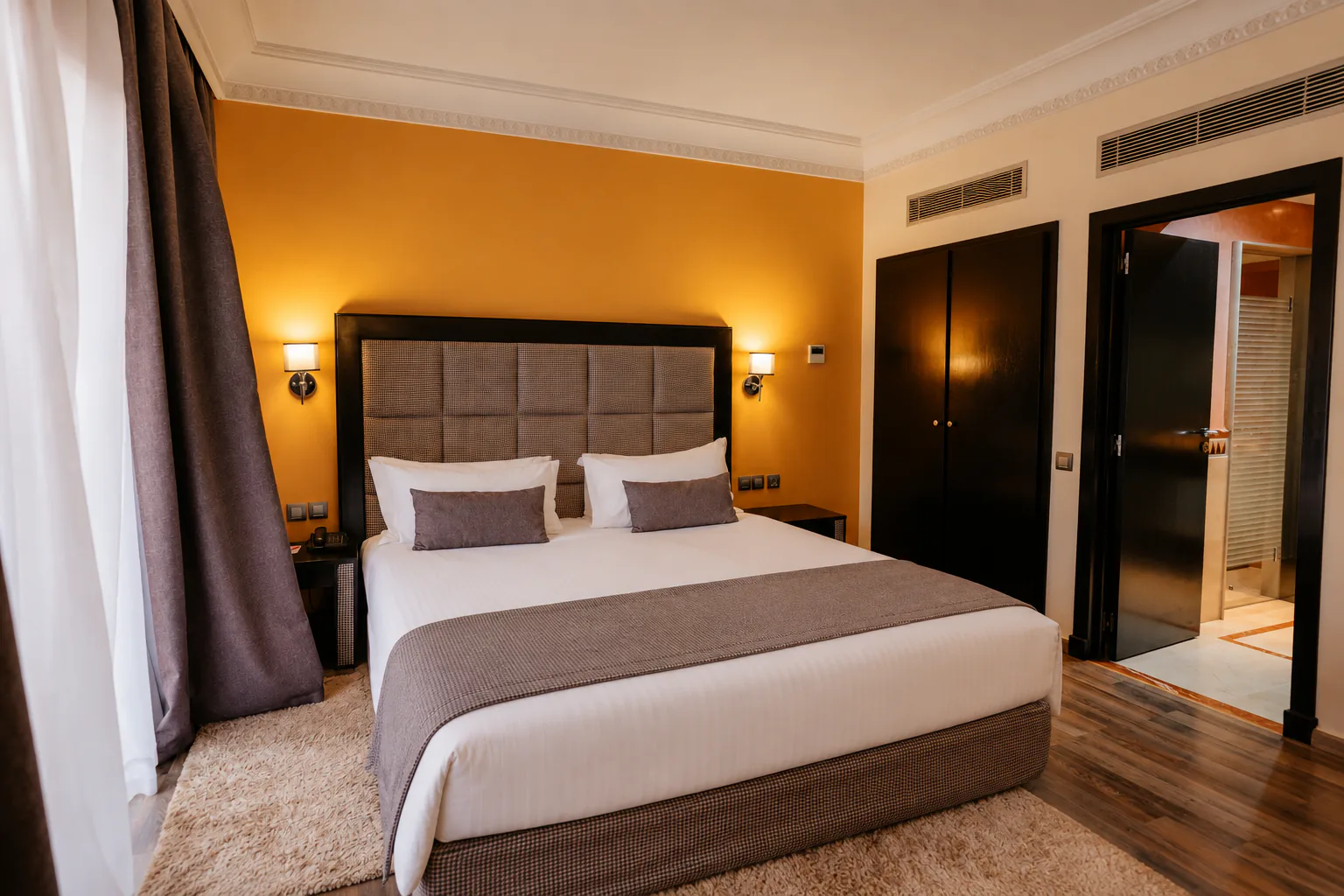 39 m² Junior Suite with separate living room and private balcony at Palm Plaza Marrakech