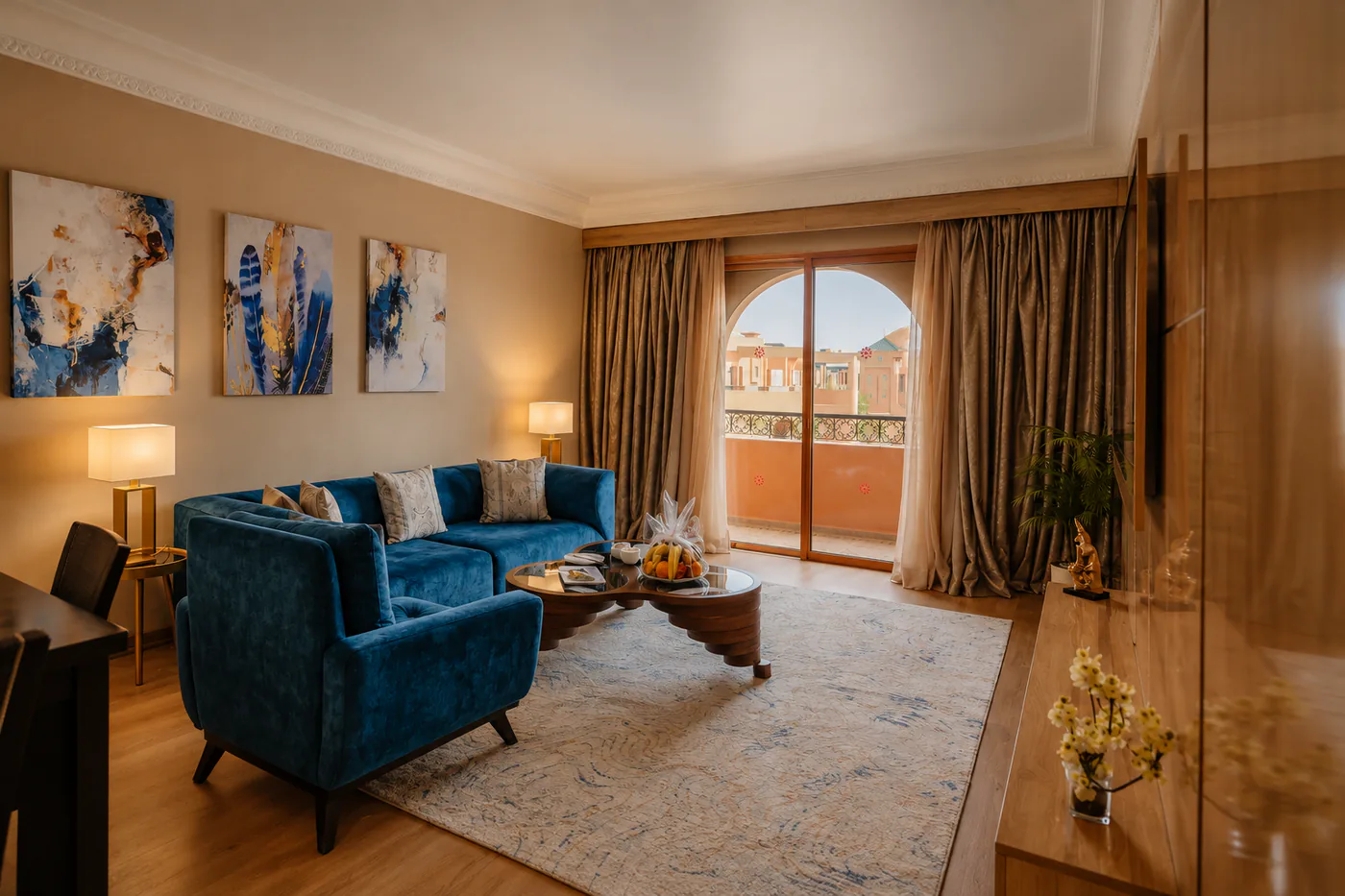 65 m² Senior Suite with private balcony at Palm Plaza Marrakech